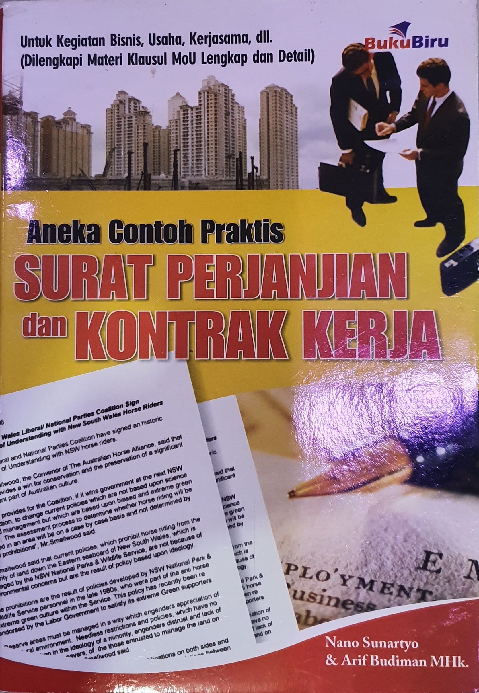 Aneka Contoh PraktisSurat Perjanjian dan Kontrak Kerja